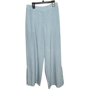 Club Monaco Blue Side Slit Sonyah Wide Leg Dress Business Office Pants Size 2